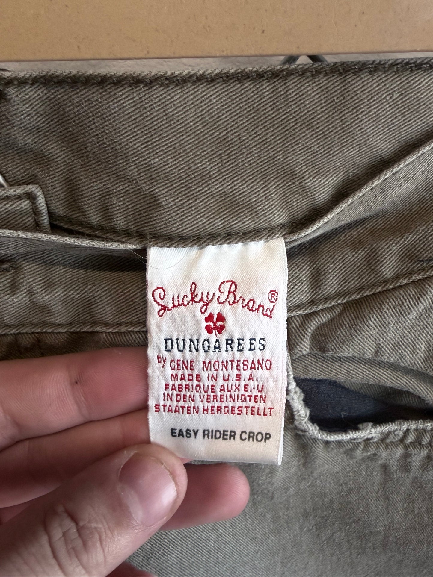 Lucky Brand Dungarees Easy Rider Crop Jeans Size 32x22