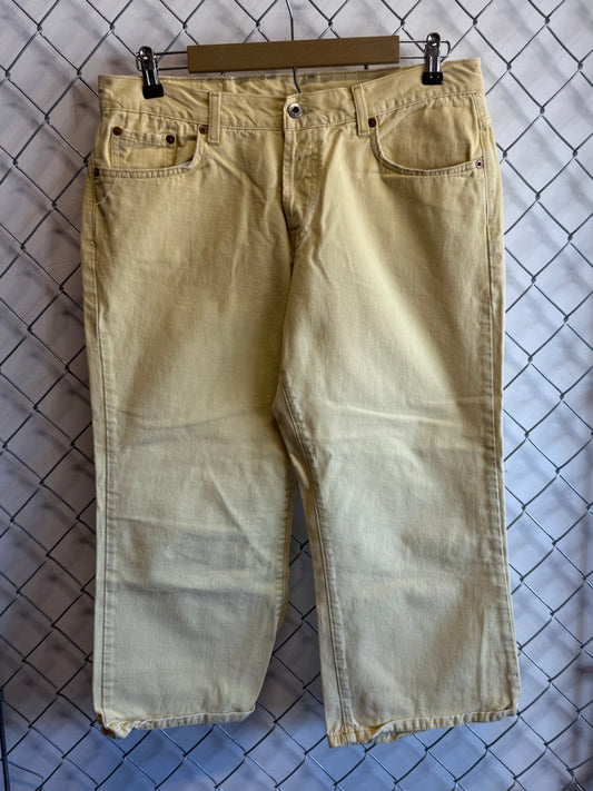 Lucky Brand Dungarees Easy Rider Crop Jeans Size 34x22