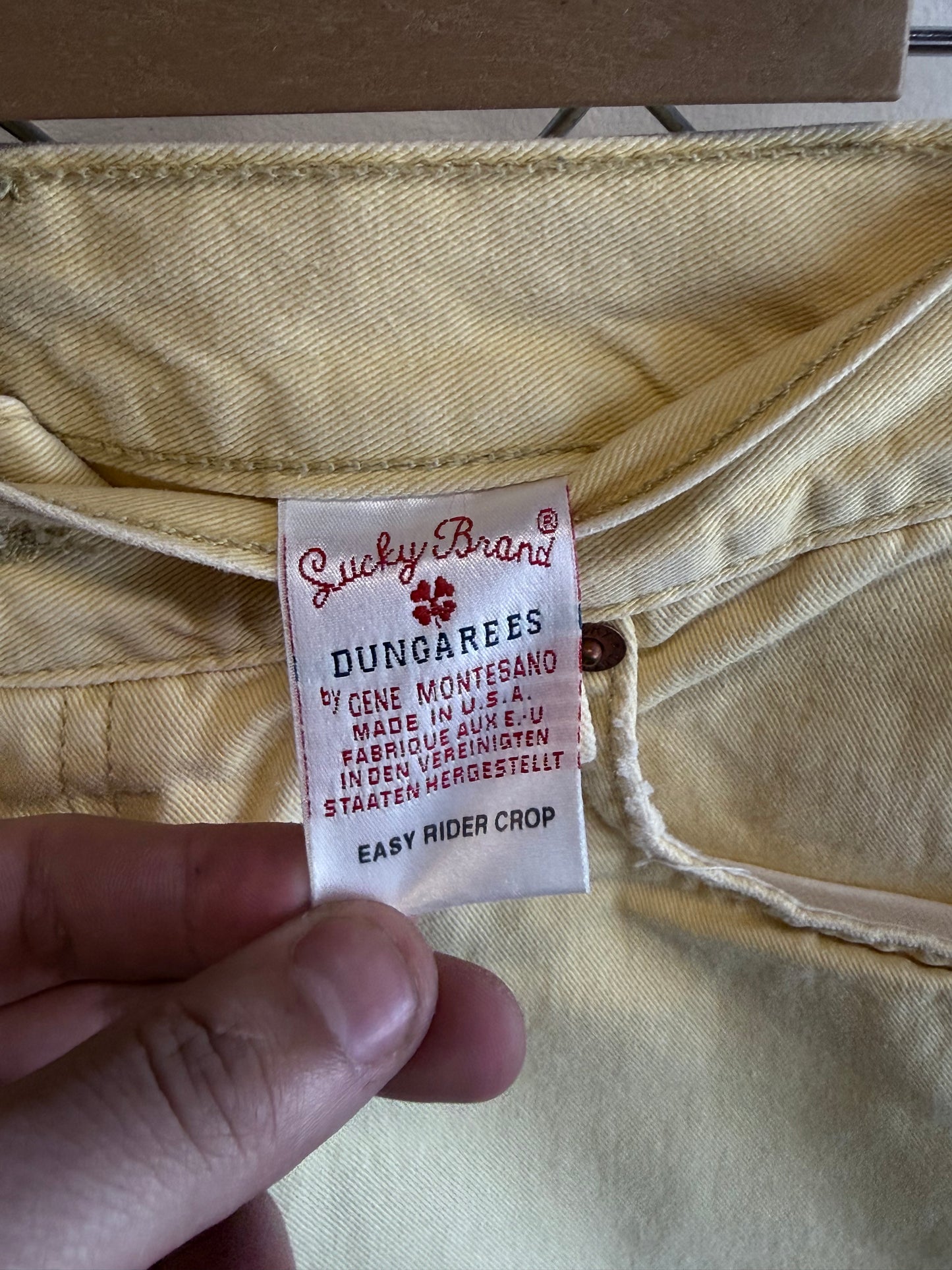 Lucky Brand Dungarees Easy Rider Crop Jeans Size 34x22