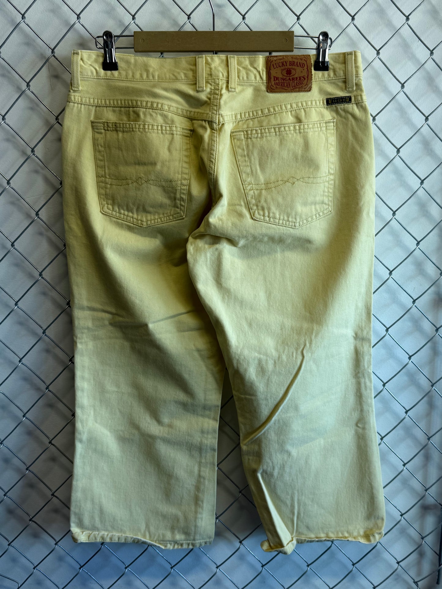 Lucky Brand Dungarees Easy Rider Crop Jeans Size 34x22