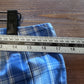 Vintage 90's Blue Plaid Checkered Trouser Pants Size 34x22