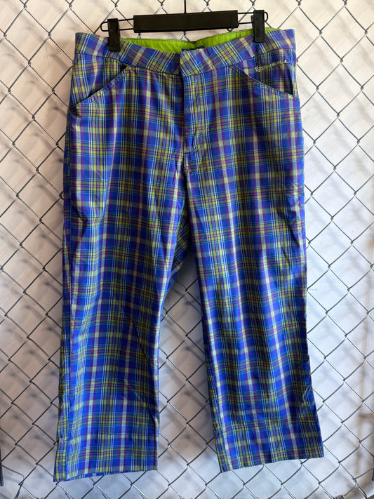 Vintage 90's Oneil Surf Checkered Golf Trouser Pants Size 34x22