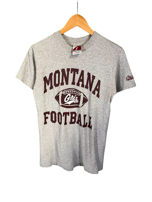 Vintage 90's University of Montana Grizzlies Football Graphic Tee Size Small