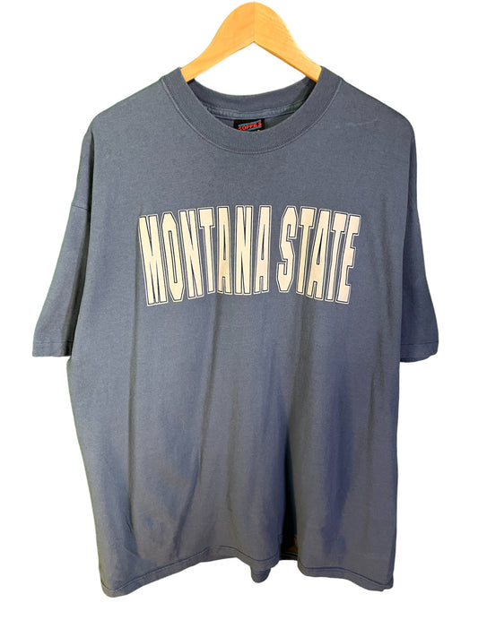 Vintage 90's Montana State University Bobcats Graphic Tee Size XL