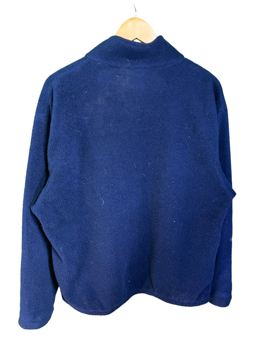 Vintage League Brand MSU Billings Full Zip Fleece Sweater Size Large