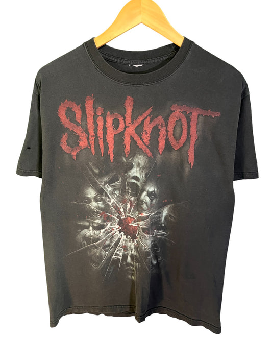 Vintage 00's Slipknot Faces Band Graphic Tee Size Medium