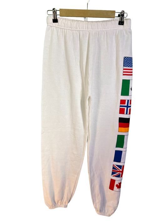Vintage Logo 7 International Club Flag Sweatpants Size Medium (28-30)