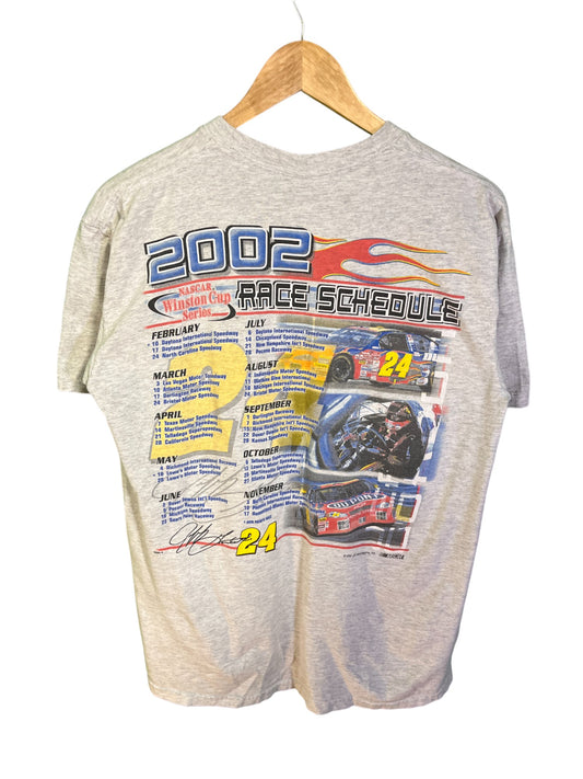 Vintage 2002 Jeff Gordon NASCAR Big Print Racing Graphic Tee Size Medium