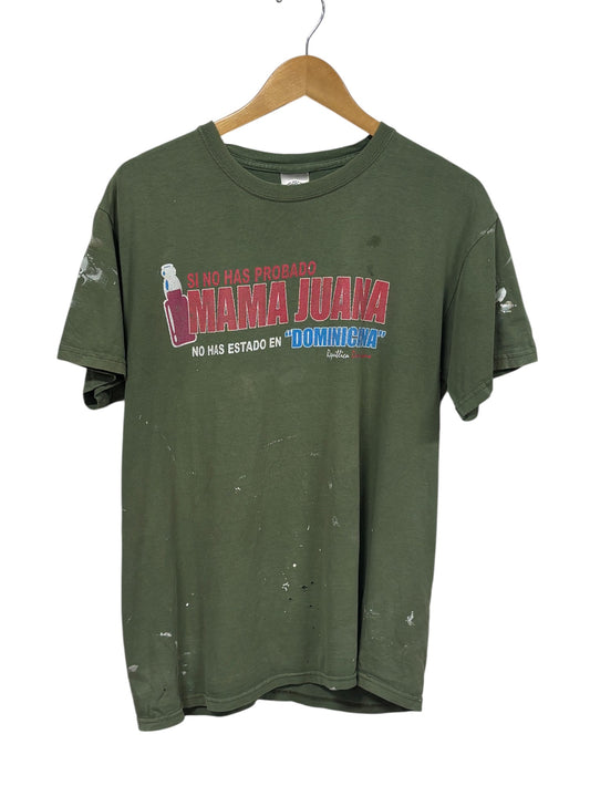 Vintage 00's Thrashed Dominican Republic Mama Juana Tee Size Medium