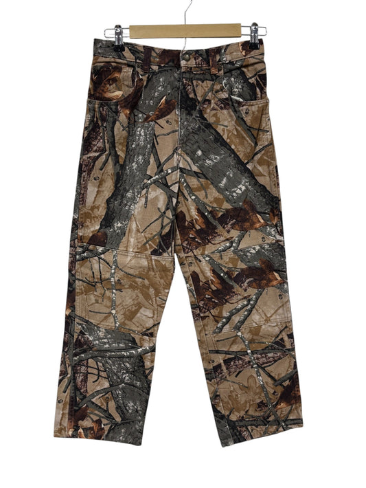 Vintage Wrangler Hunting Woodland Camo Reinforced Pants Size 28x26