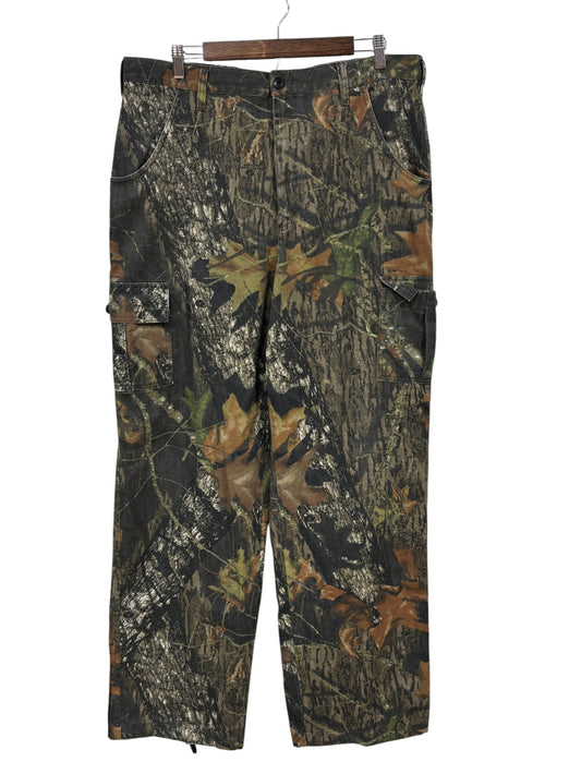 Vintage Mossy Oak Hunting Woodland Camo Cargo Pants Size 36x32