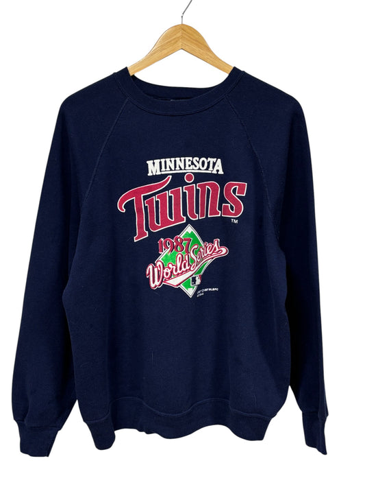 Vintage 1987 Minnesota Twins World Series Crewneck Sweater Size XL