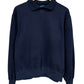 Vintage 90's Champion Made in USA Collared Navy Blue Sweater Size Large