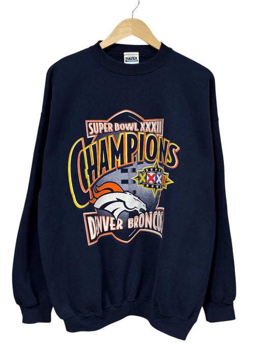 Vintage Denver Broncos Super Bowl 32 Champions Sweater Size XL