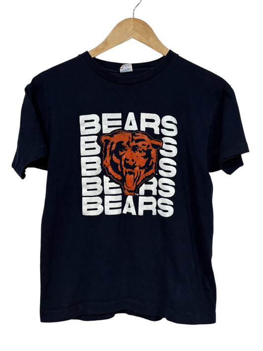 Vintage 80's Champion Chicago Bears NFL Logo Graphic Tee Size Medium