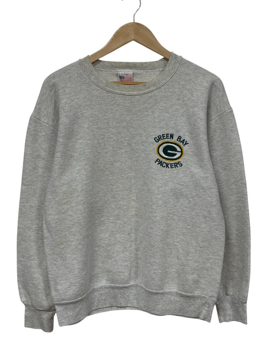 Vintage 90's Green Bay Packers NFL Logo Grey Sweater Size Large