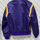 Vintage 90's Starter Los Angeles Lakers Satin Bomber Jacket Size Large