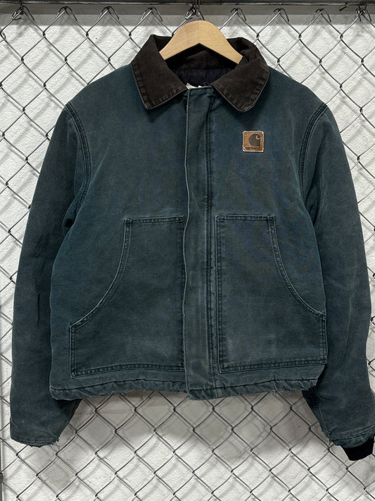 Vintage Carhartt J22 HTG Heart Green Zip Up Traditional Jacket Size Large