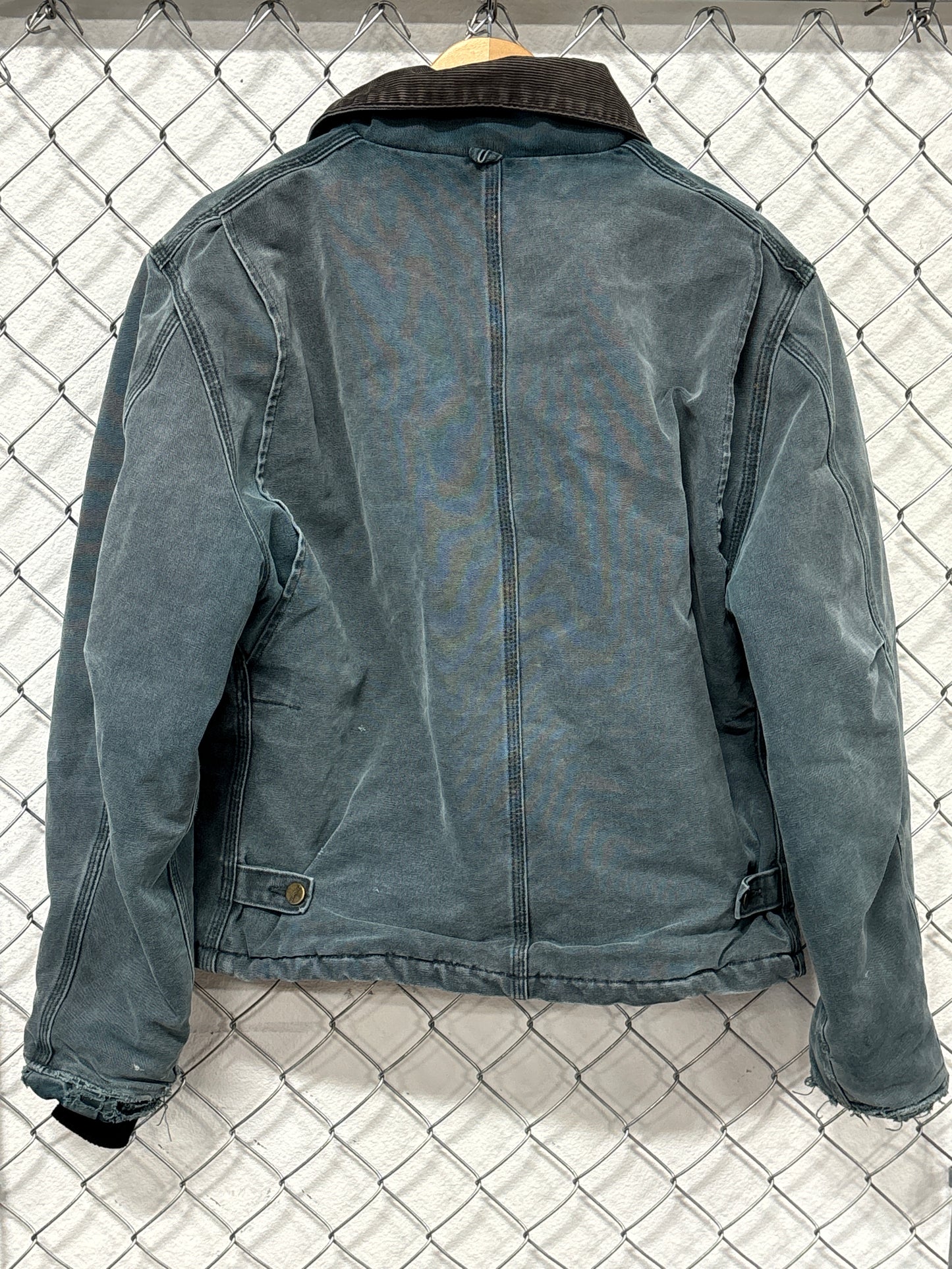 Vintage Carhartt J22 HTG Heart Green Zip Up Traditional Jacket Size Large