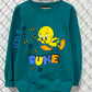 Vintage 90's Looney Tunes Tweety Bird Duke University Sweater Size Medium