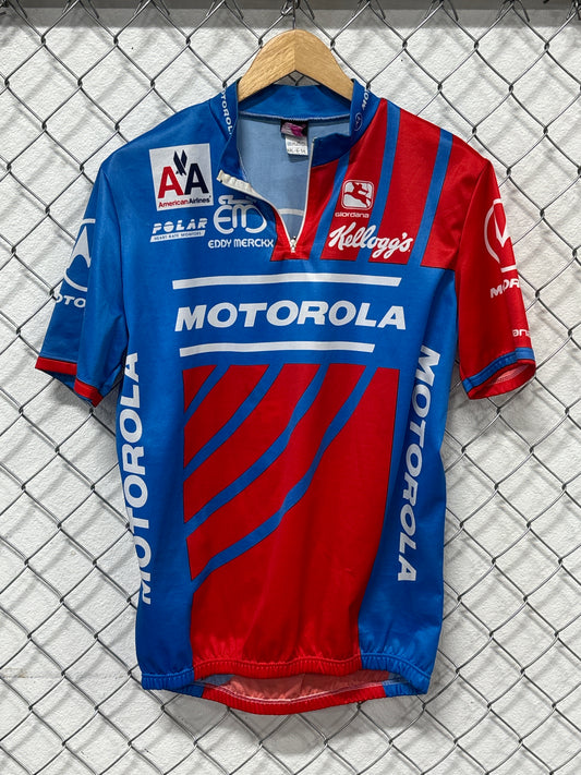 Vintage Y2K Motorola Cycling Shirt Size XXL