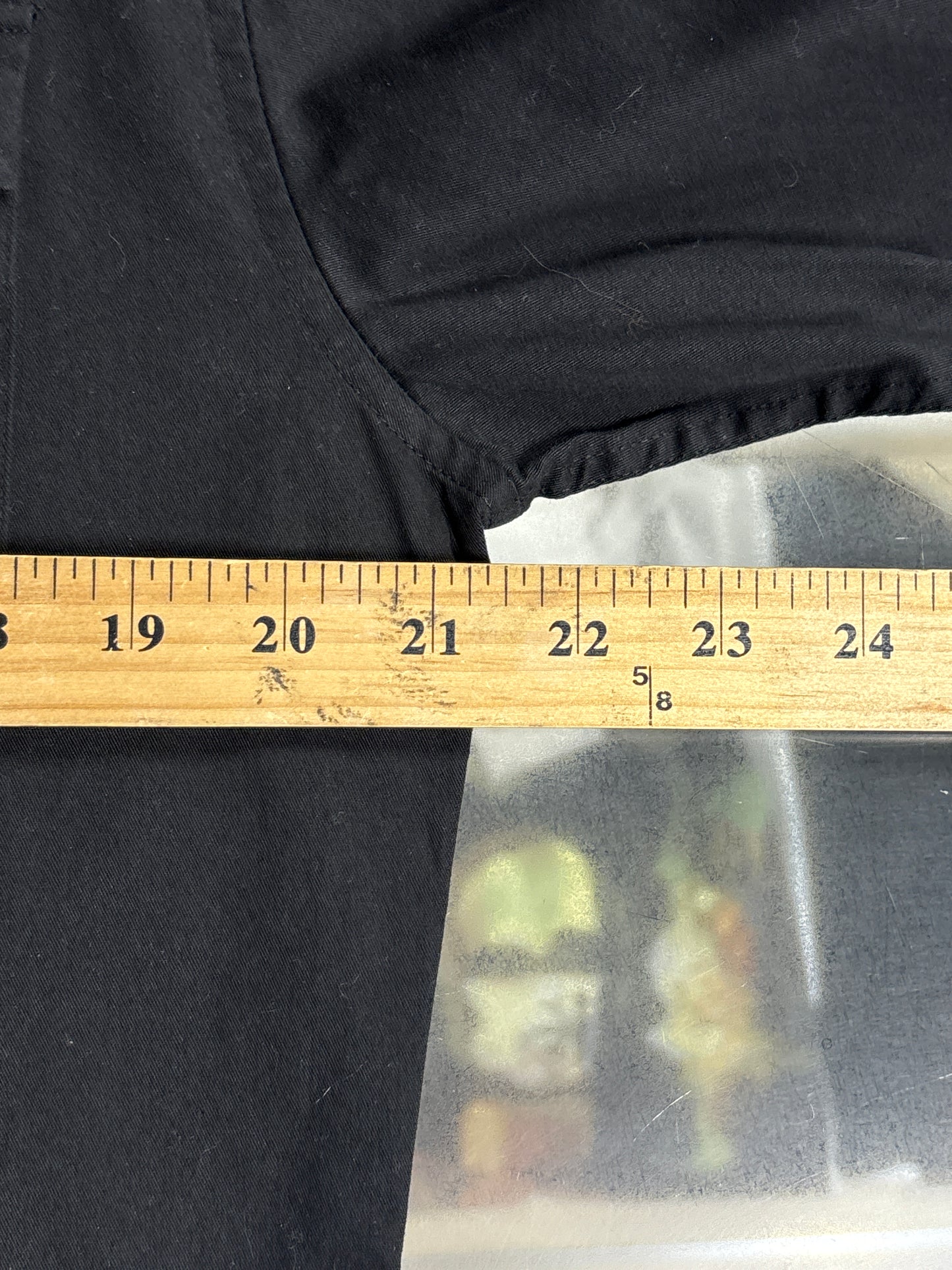 Pan Handle Slim Western Pearl Snap Black Button Up Shirt Size Medium