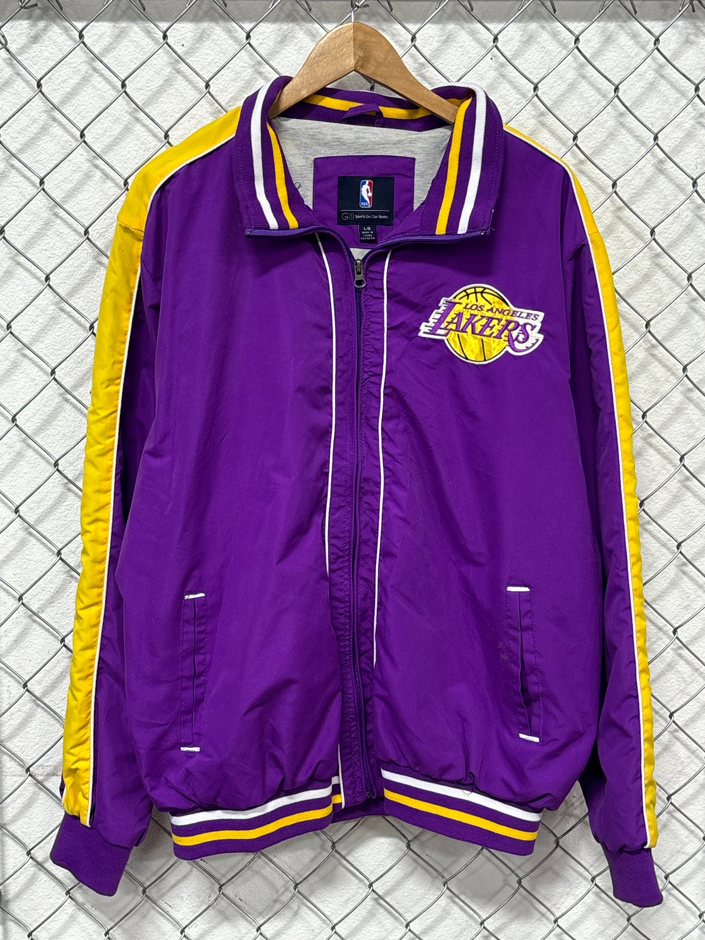Vintage Y2K G3 Carl Banks Los Angeles Lakers Jacket Size Large