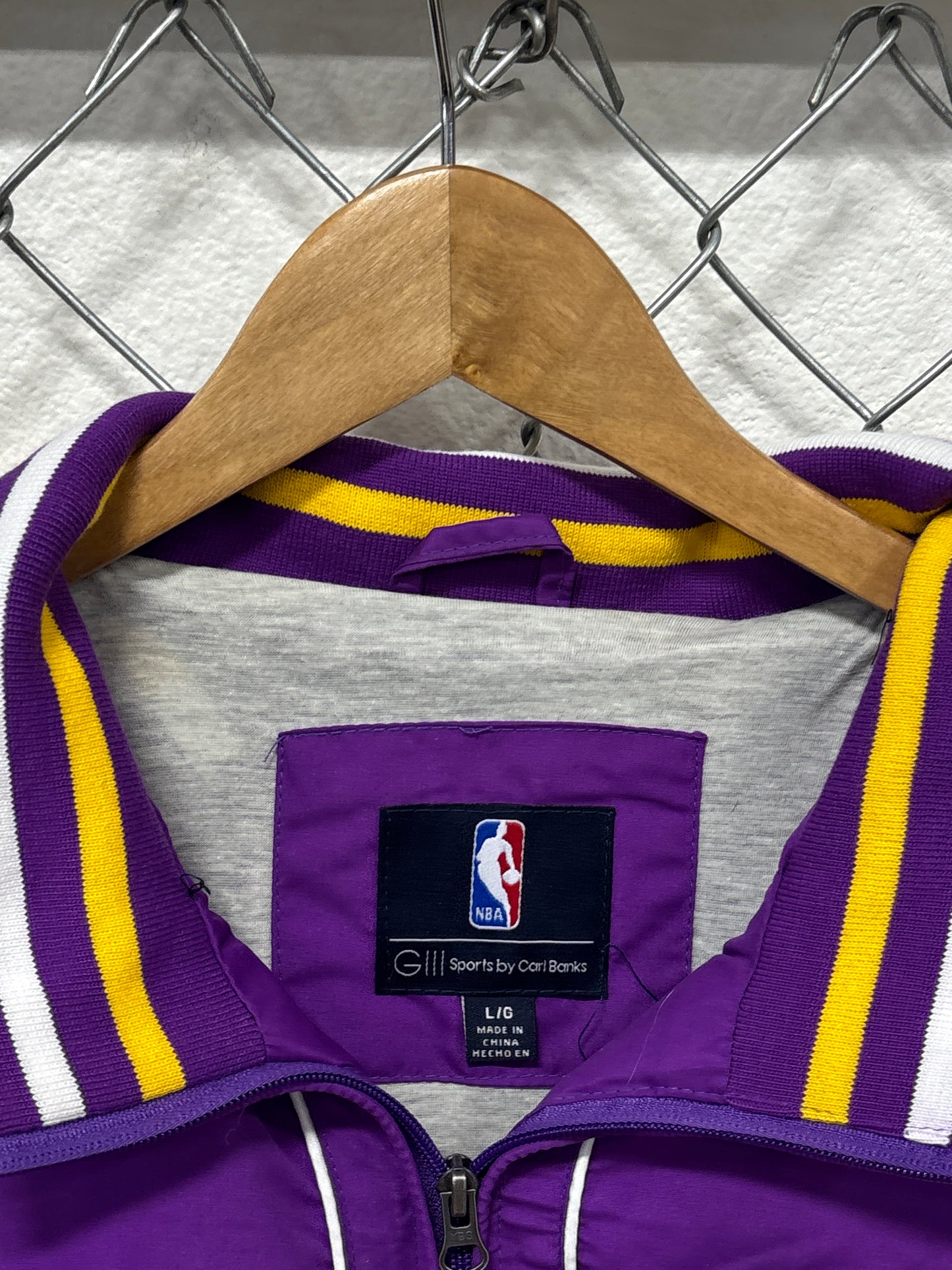 Vintage Y2K G3 Carl Banks Los Angeles Lakers Jacket Size Large