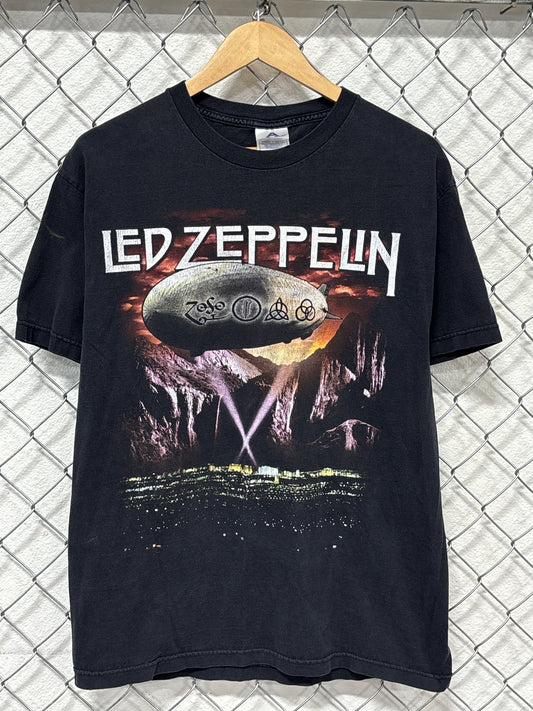 Vintage Y2K Led Zeppelin Band Graphic Tee Size Large
