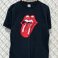 Vintage Y2K Rolling Stones Band Logo Graphic Tee Size Large