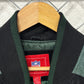 Vintage Y2K Green Bay Packers NFL Suede Bomber Jacket Size Large
