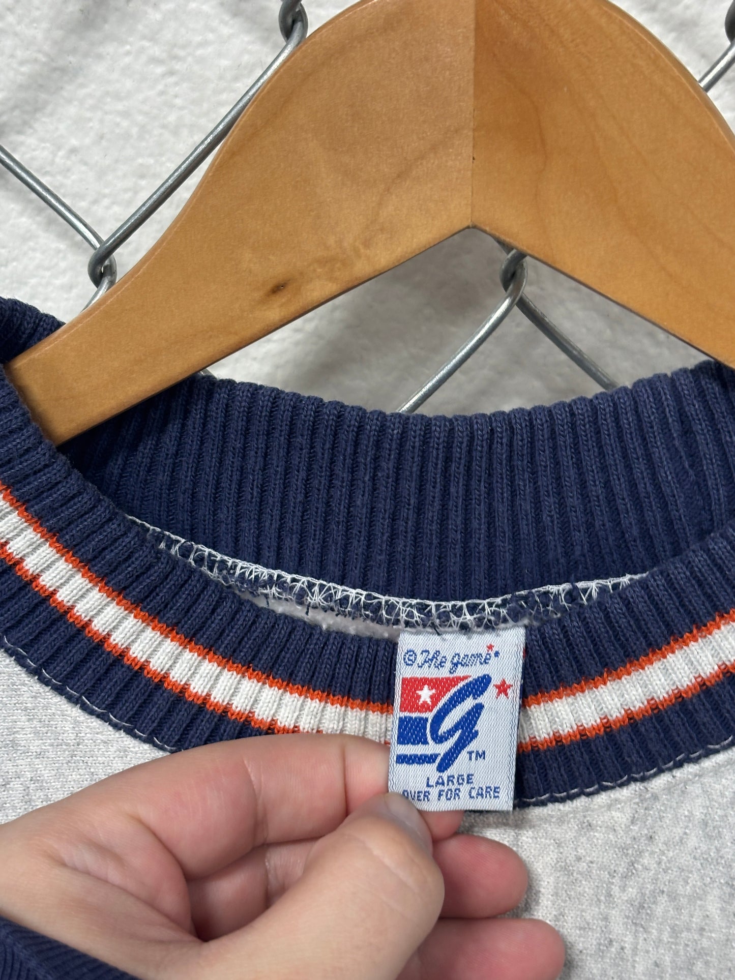 Vintage 90's The Game Illinois Illini Collegiate Heavy Sweater Size Large
