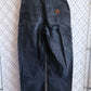 Vintage Carhartt Black Faded Double Knee Carpenter Pants Size 28x27