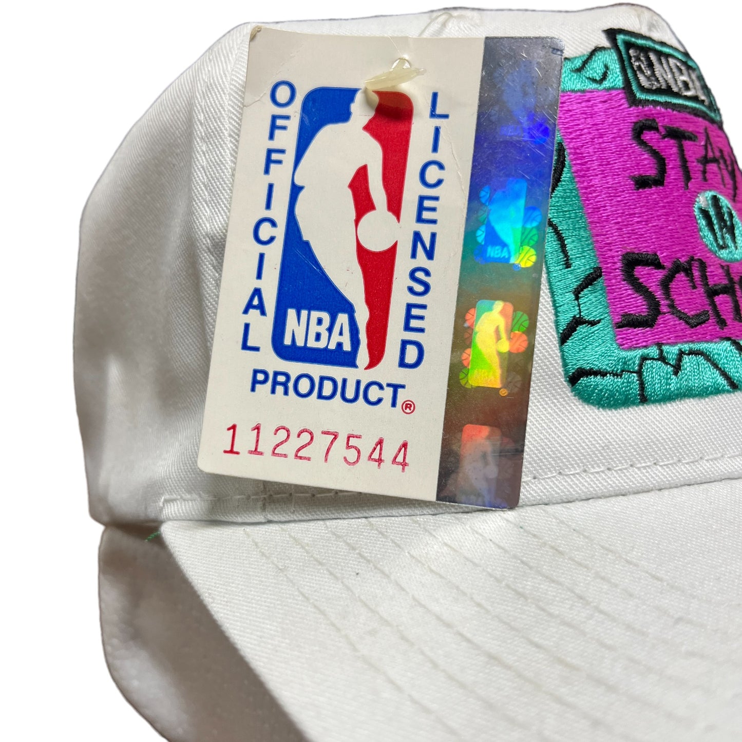 Vintage 90's Starter NBA Stay in School Snapback Hat New w/ Tags