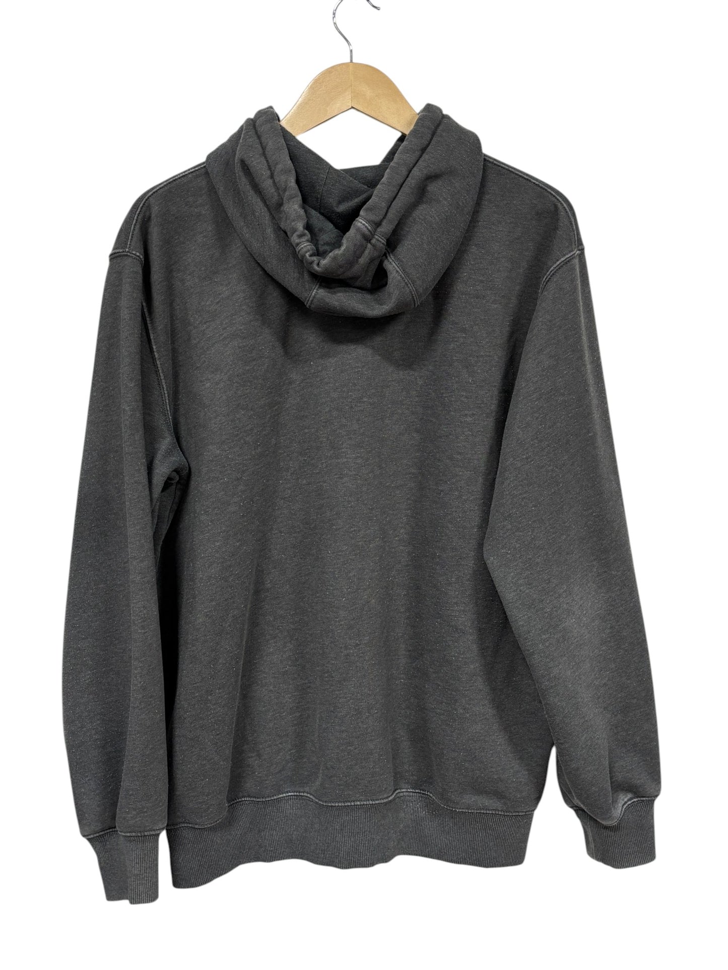 Carhartt Classic Logo Faded Grey Hoodie Size XL