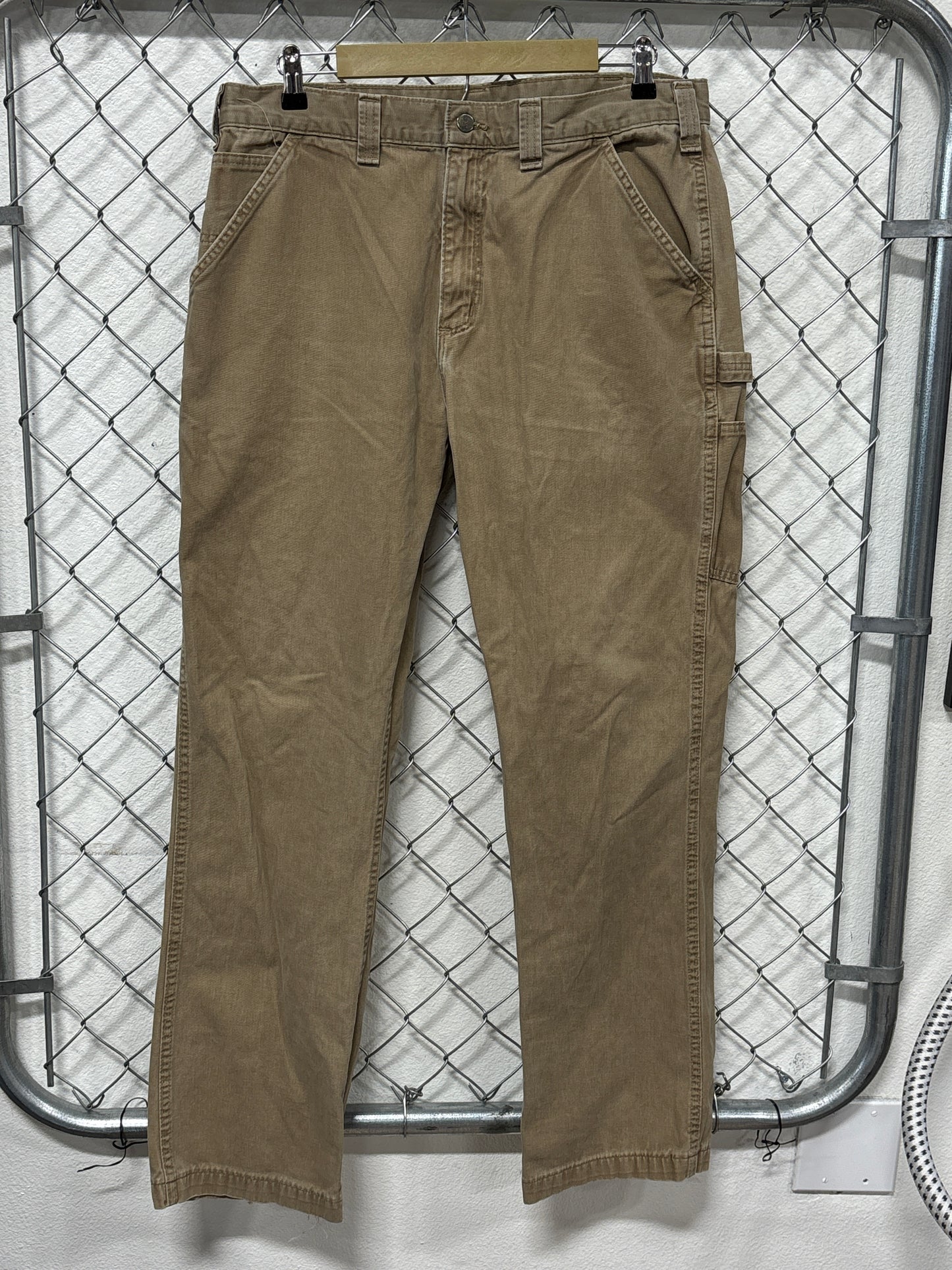 Carhartt Brown Relaxed Fit Carpenter Pants Size 36x32