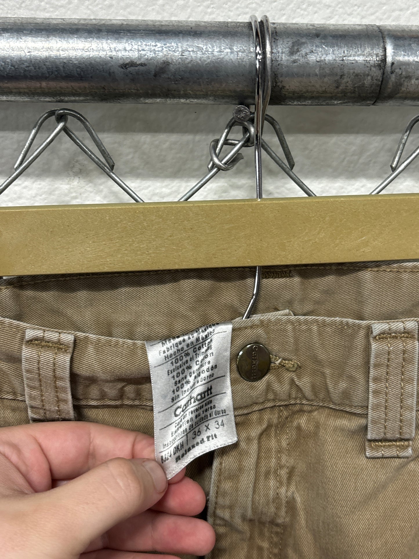 Carhartt Brown Relaxed Fit Carpenter Pants Size 36x32