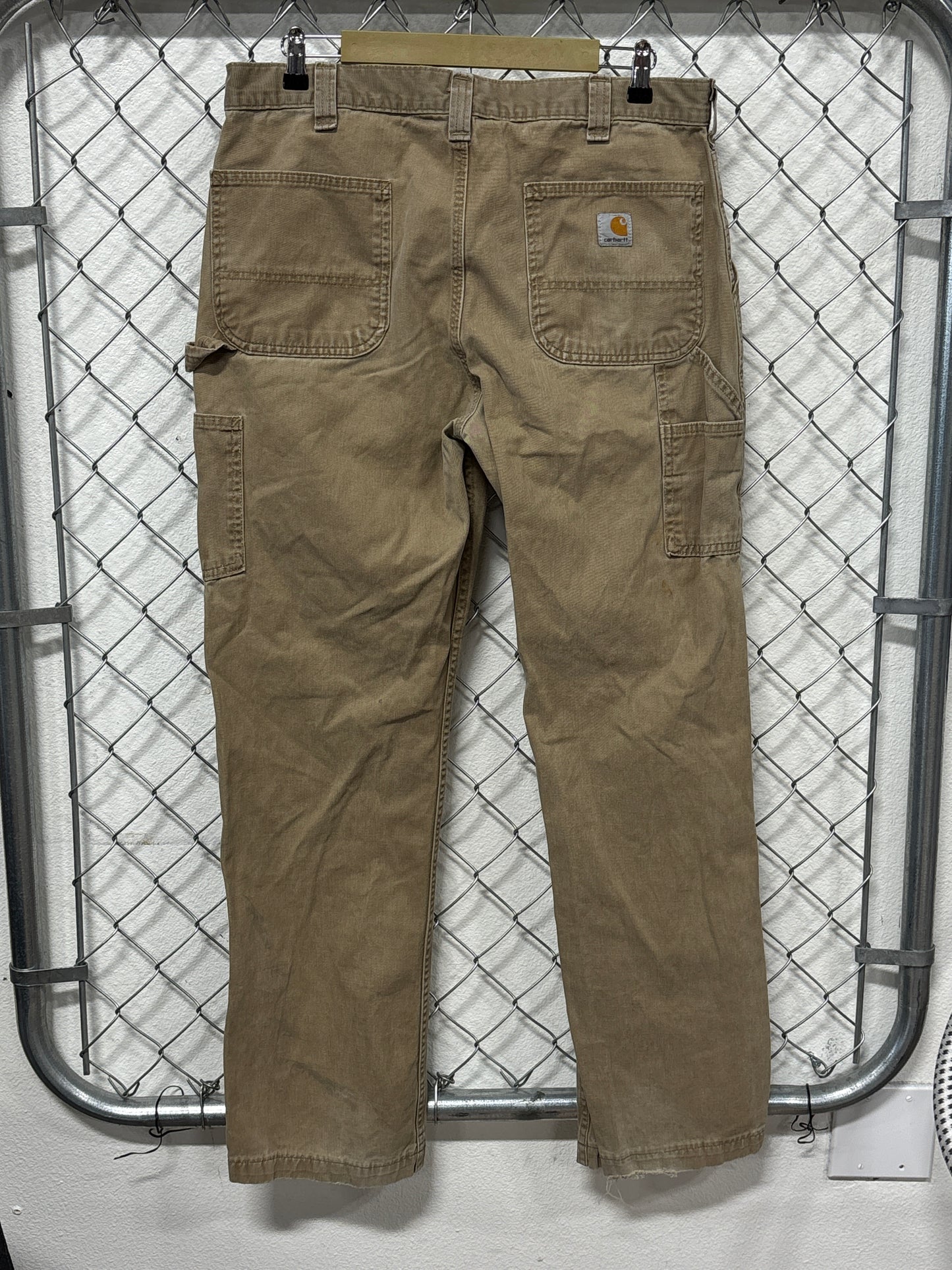 Carhartt Brown Relaxed Fit Carpenter Pants Size 36x32