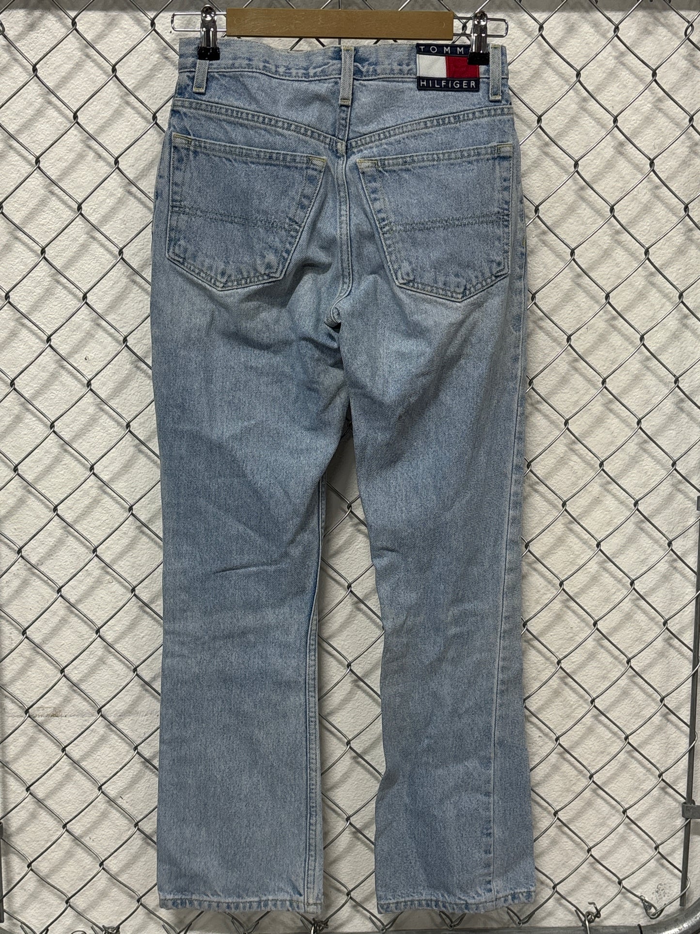 Vintage 90's Tommy Hilfiger Women's Light Wash Denim Jeans Size 27x29