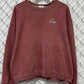 Vintage 90's Rocke Gear Overdyed Red Crewneck Sweater Size XL