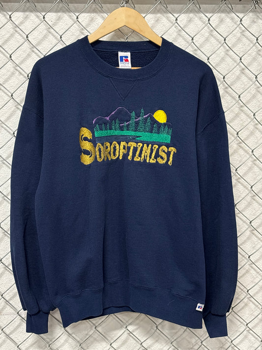 Vintage 90's Russell Athletic Soroptimist Nature Sweater Size Large