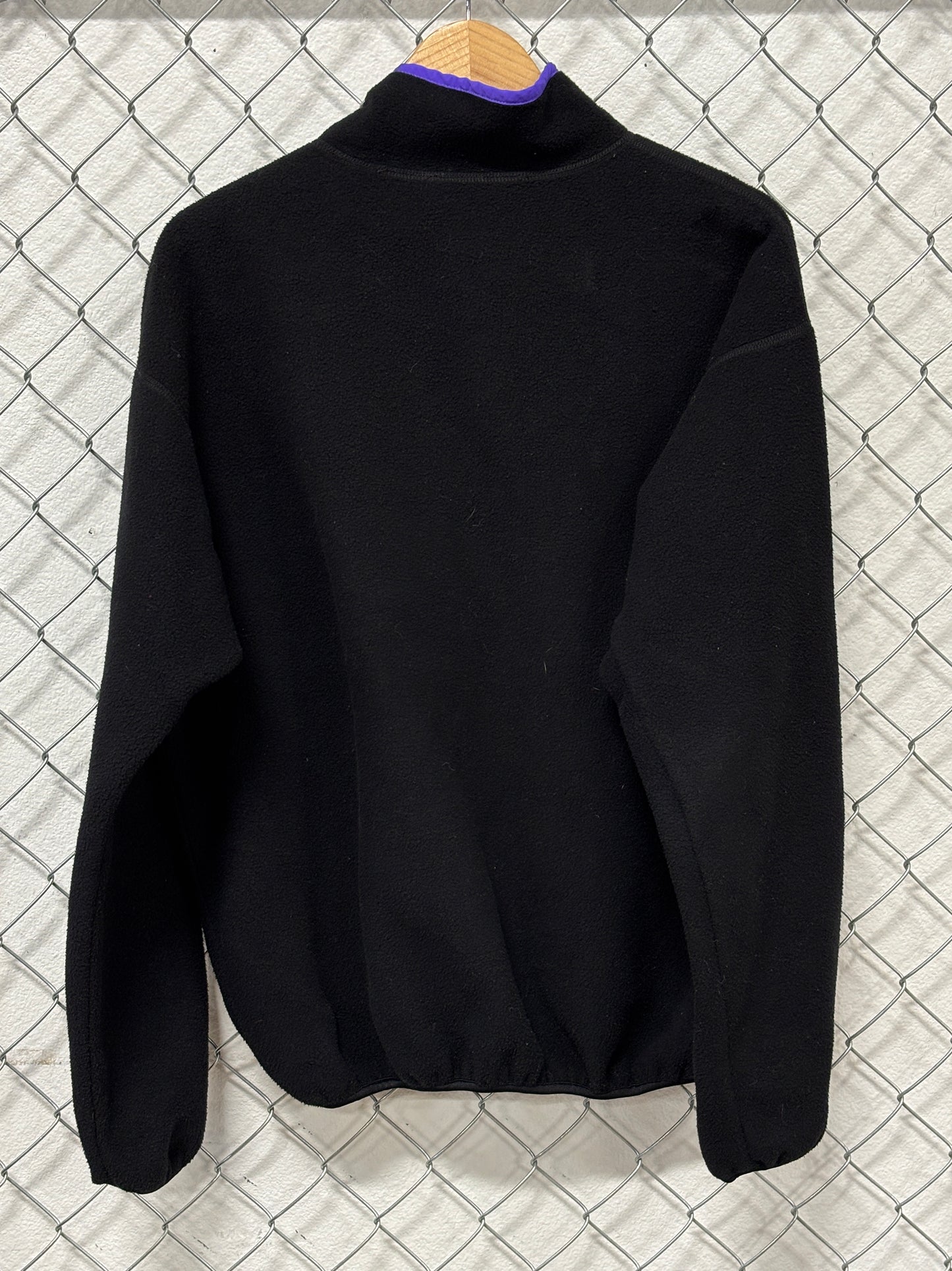 Vintage 90's Columbia Black Snap T Fleece Sweater Size Large