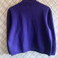 Vintage Catalina Women's Purple Cropped Crewneck Sweater Size Medium