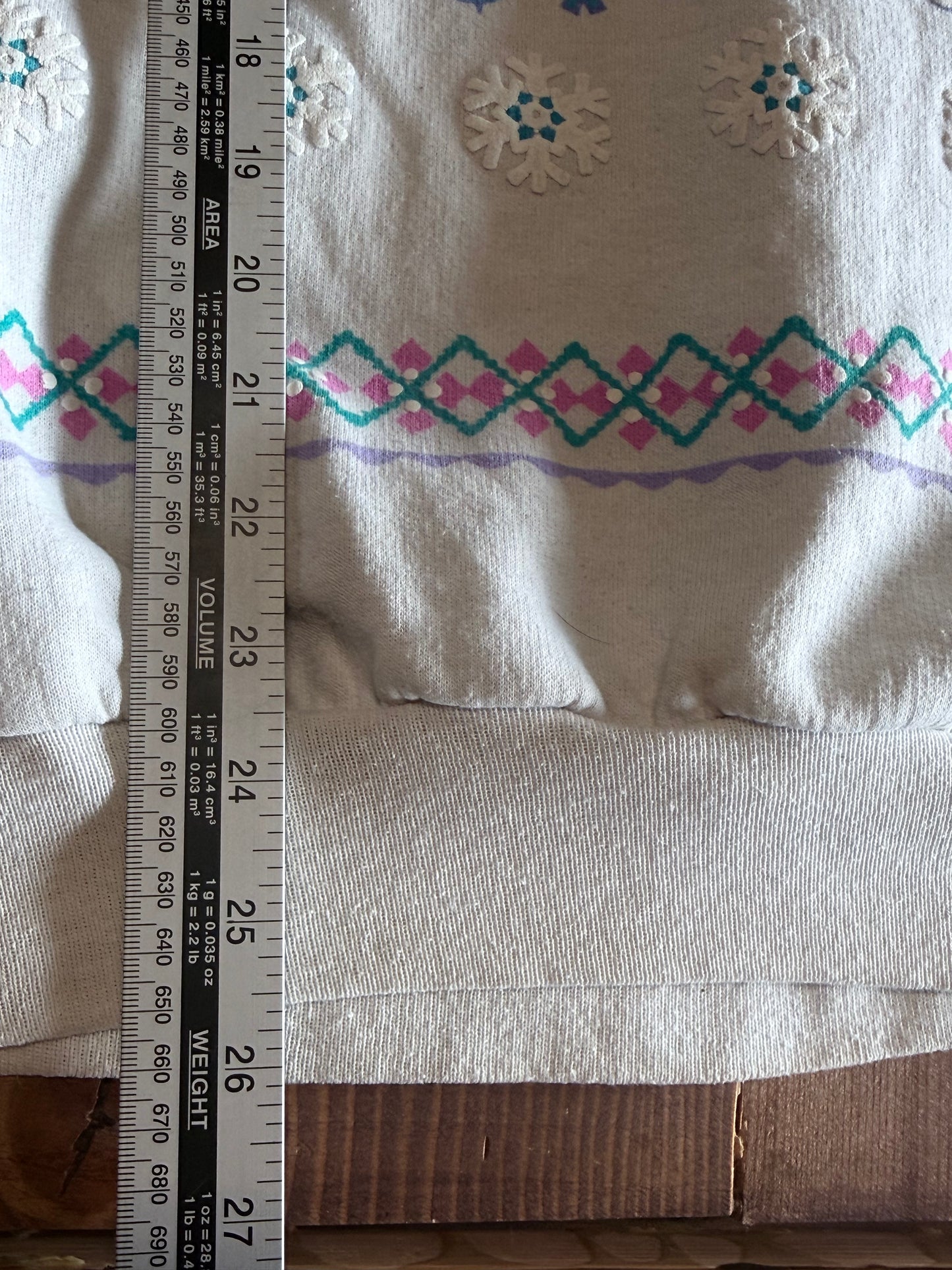 Vintage 80's Grandma Ski Bear All Over Print Sweater Size XL