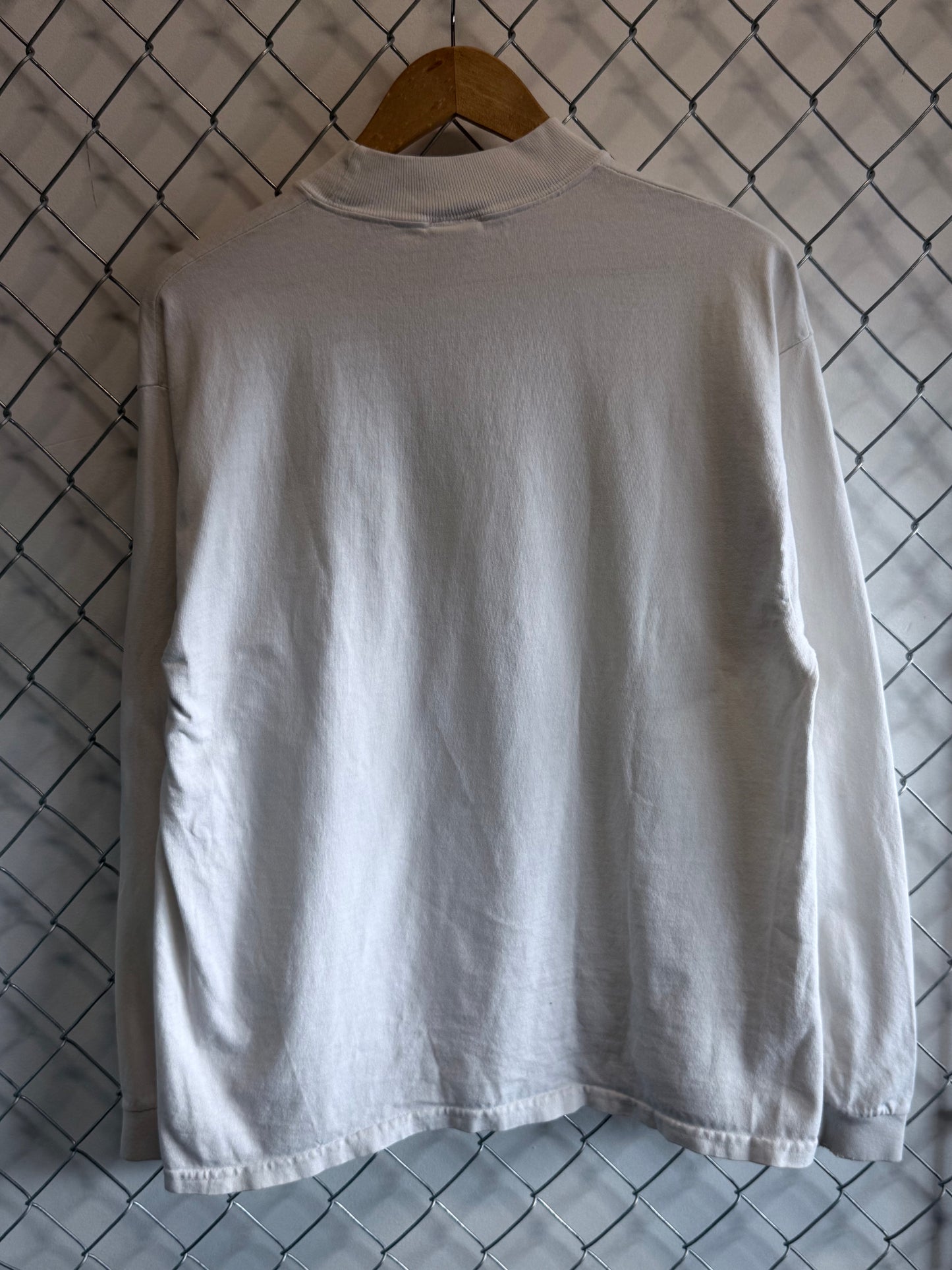 Vintage 90's Billings Athletic Club White Long Sleeve Shirt Size Large