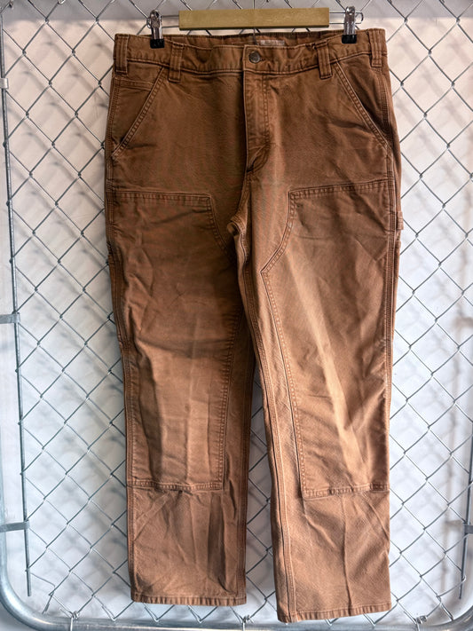 Carhartt Brown Double Knee Carpenter Pants Size 34x29