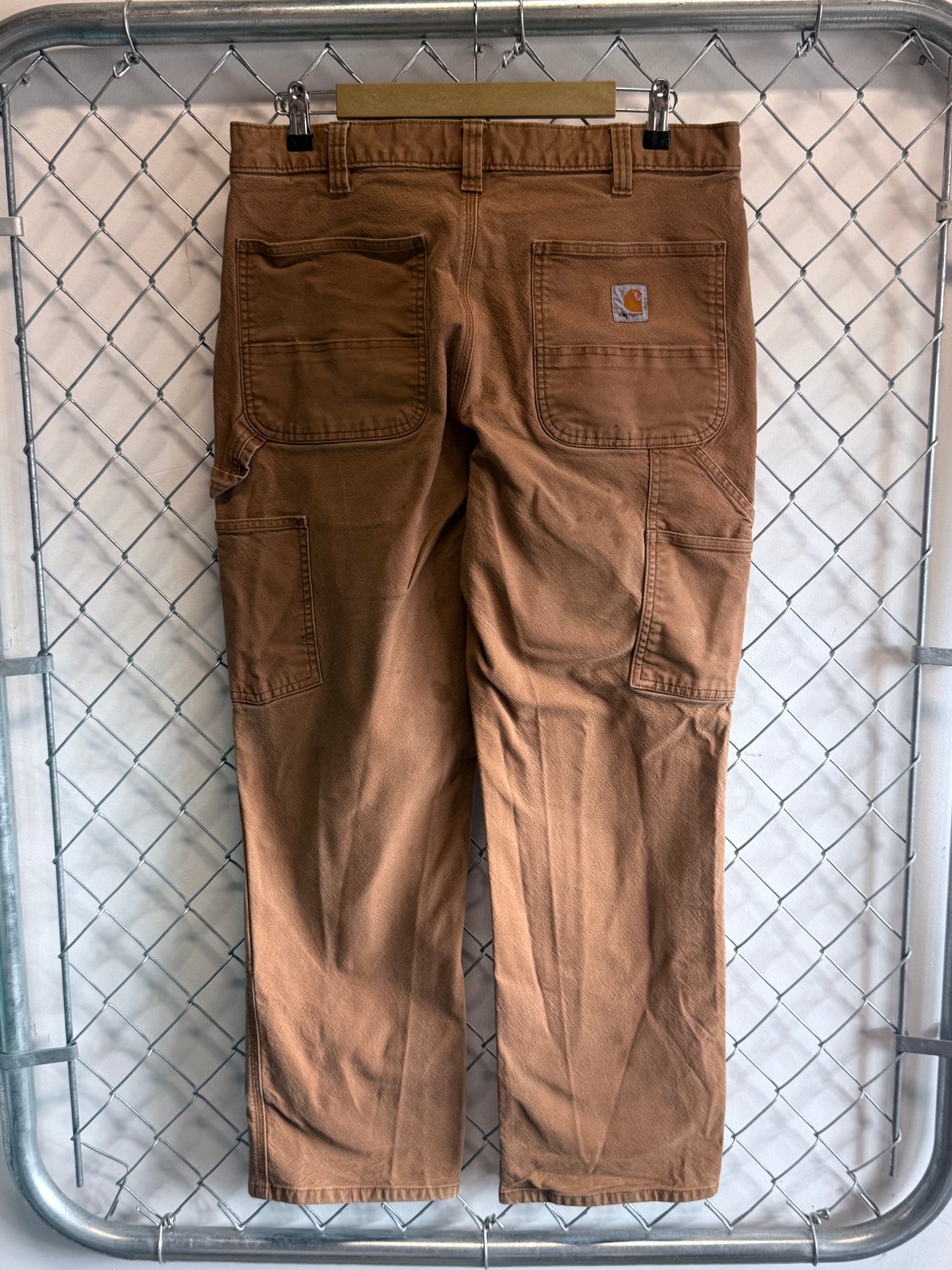 Carhartt Brown Double Knee Carpenter Pants Size 34x29