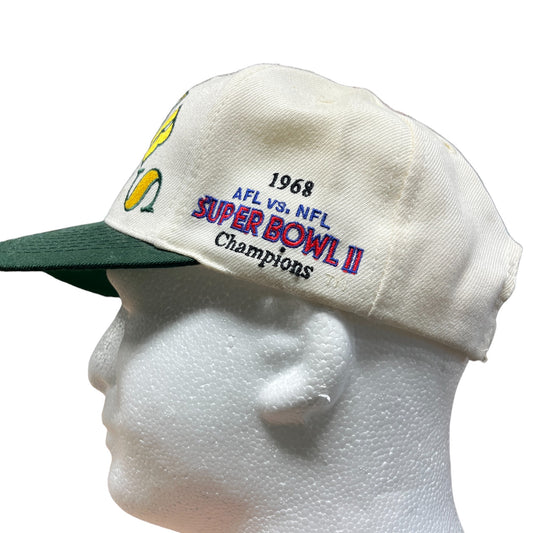 Vintage 90's Annco Green Bay Packers AFL VS NFL Super Bowl Hat