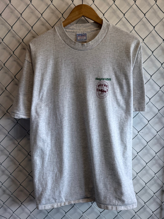 Vintage 1995 Downhill Ski Fast or Be Last Graphic Tee Size XL
