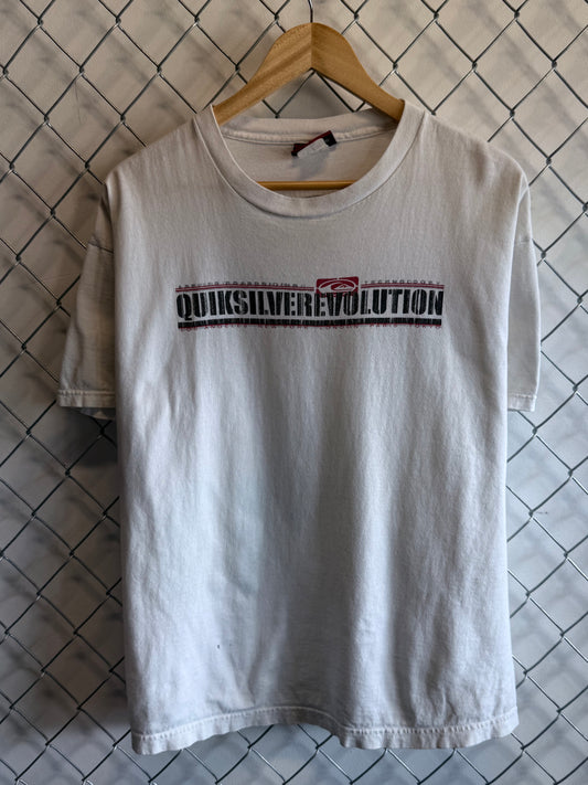 Vintage 90's Quiksilver Revolution Snowboarding Graphic Tee Size Large